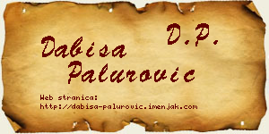 Dabiša Palurović vizit kartica